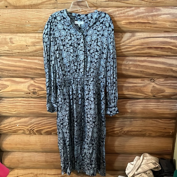 NWOT Reiss Navy Floral Dress - Picture 4 of 14